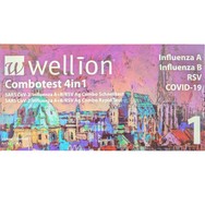 Wellion Combo 4in1 Sars-CoV-2, Influenza A+B & RSV Ag Rapid Test Αυτοδιαγνωστικό Τεστ Ποιοτικής Ανίχνευσης Αντιγόνων Covid-19, Γρίπης Τύπου Α/Β & Αναπνευστικού Συγκυτιακού Ιού RSV με Ρινοφαρυγγικό Δείγμα 1 Τεμάχιο