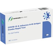 Safecare Bio-Tech Covid-19 & Influenza A+B Antigen Combo Rapid Self Test Kit (Swab) Κασέτα Αυτοελέγχου Ταχείας Ανίχνευσης Αντιγόνου Covid-19 & Γρίπης Τύπου Α/Β με Ρινοφαρυγγικό Δείγμα 1 Τεμάχιο