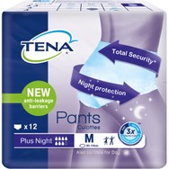 Tena Pants Plus Night Unisex Απορροφητικά Εσώρουχα Ακράτειας 12 Τεμάχια - Medium