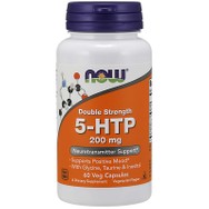 Now Foods 5-HTP 200mg Double Strength Συμπλήρωμα Διατροφής για την Αύξηση των Επιπέδων Σεροτονίνης στον Οργανισμό 60veg.caps