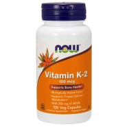 Now Foods Vitamin K-2 100mcg Συμπλήρωμα Διατροφής για την Καλή Καρδιαγγειακή Υγεία & την Πήξη του Αίματος 100veg.caps