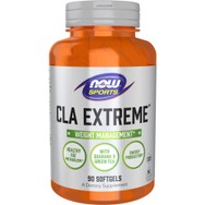 Now Foods Sports CLA Extreme Συμπλήρωμα Διατροφής με Συζευγμένο Λινελεϊκό οξύ (CLA), Χρώμιο, Εκχύλισμα Guarana & Πράσινου Τσαγιού για Μεταβολισμό του Λίπους, Διαχείριση Βάρους & Παραγωγή Ενέργειας 90 Softgels