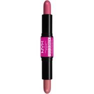 NYX Professional Makeup Wonder Stick Dual Ended Cream Blush Stick Κρεμώδες Διπλό Ρουζ 4g - Light Peach / Baby Pink