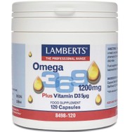 Lamberts Omega 3-6-9 Συμπλήρωμα Διατροφής για την Ομαλή Λειτουργία του Ανοσοποιητικού Συστήματος 1200mg 120caps