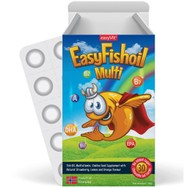 EasyVit EasyFishoil Multi Παιδικό Συμπλήρωμα Διατροφής με Ωμέγα 3 για την Καλή Υγεία της Καρδιάς, του Εγκεφάλου & των Ματιών με Γεύση Φρούτων 30 Ζελεδάκια