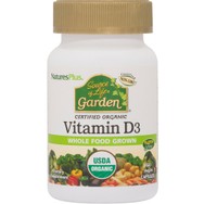 Natures Plus Source of Life Garden Vitamin D3 5000iu Συμπλήρωμα Διατροφής Βιταμίνης D3 Φυτικής Προέλευσης από Βιολογικά Μανιτάρια για την Καλή Λειτουργία των Οστών & Ανοσοποιητικού 60veg.caps