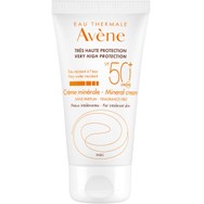 Avene Very High Protection Cream Mineral Spf50+ Αντηλιακή Κρέμα Προσώπου Πολύ Υψηλής Αντηλιακής Προστασίας για μη Ανεκτικά Δέρματα 50ml