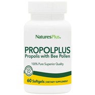 Natures Plus Propolplus Συμπλήρωμα Διατροφής με Καθαρή Πρόπολη & Γύρη Μελισσών 60Softgels
