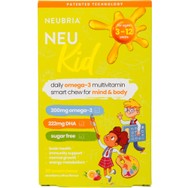 Neubria Neu Kid Παιδικό Συμπλήρωμα Διατροφής για Μυαλό & Σώμα με Γεύση Φράουλα Λεμόνι 30 Chew.tabs