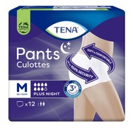 Tena Pants Plus Night Unisex Απορροφητικά Εσώρουχα για Βαριά Μορφή Ακράτειας 12 Τεμάχια - Medium 80-110cm