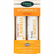 Power Health Promo Zinc+ Vitamin C Stevia 20 Effer.Tabs & Δώρο Vitamin C 500mg 20 Effer.Tabs