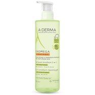 A-Derma Exomega Control 2 in 1 Anti-Scratching Emolient Cleansing Gel Ενυδατικό Gel Καθαρισμού για Ατοπικό - Ξηρό Δέρμα 500ml