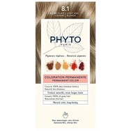 Phyto Permanent Hair Color Kit Μόνιμη Βαφή Μαλλιών με Φυτικές Χρωστικές, Χωρίς Αμμωνία 1 Τεμάχιο - 8.1 Ξανθό Ανοιχτό Σταχτί
