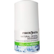 Macrovita Natural Crystal Deodorant Roll-On Herbal 50ml,Φυσικός Αποσμητικός Κρύσταλλος με Άρωμα Herbal