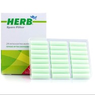 Herb Cigarette Filters Ανταλλακτικά Φίλτρα με Φυτικά Βότανα και 'Ενζυμα, Συλλέγουν και Μειώνουν τις Επικίνδυνες Ουσίες 24τμχ