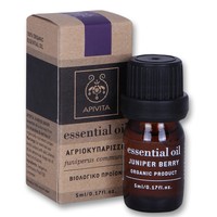 Apivita Essential Oil Juniper Αγριοκυπάρισσο 5ml - 100% Βιολογικό Αιθέριο Έλαιο με Αναζοωγονητικές  Ιδιότητες