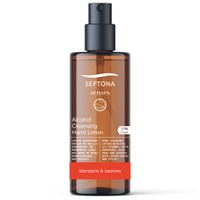 Septona Senses Alcohol Cleansing Lotion Spray 70% ethanol Mandarin & Jasmine 150ml - Λοσιόν Καθαρισμού Χεριών με 70% Οινόπνευμα & Άρωμα Μανταρίνι, Γιασεμί σε Spray