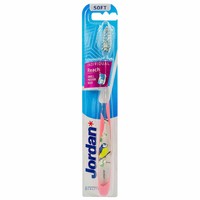 Jordan Individual Reach Soft Toothbrush 1 Τεμάχιο Κωδ 310041 - Ροζ - Μαλακή Οδοντόβουρτσα με Εργονομική Λαβή για Βαθύ Καθαρισμό