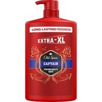 Old Spice Captain 3in1 Shower & Shampoo Gel 1L - Ανδρικό Αφρόλουτρο, Σαμπουάν σε Μορφή Gel για Σώμα, Μαλλιά & Πρόσωπο, με Αντλία