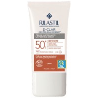 Rilastil D-Clar Uniforming Cream Spf50+ Light 40ml - Αντηλιακή Κρέμα Προσώπου Πολύ Υψηλής Προστασίας με Χρώμα για Ομοιόμορφη Όψη Ανοιχτής Απόχρωσης