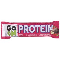 Go On Protein Bar Cranberry, Goji & Chocolate Flavour 50g - Μπάρα Πρωτεΐνης με 7 Βιταμίνες & Γεύση Κράνμπερι, Γκότζι, Σοκολάτα