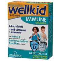 Vitabiotics Wellkid Immune Multivitamins & Minerals 30 Chew.tabs - Παιδικό Συμπλήρωμα Διατροφής για την Καλή Λειτουργία του Ανοσοποιητικού Συστήματος, από 4 Έως 12 Ετώ