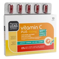 Pharmalead Vitamin C Plus 1500mg Food Supplement 10tabs - Συμπλήρωμα Διατροφής με Σύμπλεγμα Βιταμινών που Συμβάλλουν στη Φυσιολογική Λειτουργία του Ανοσοποιητικού Συστήματος