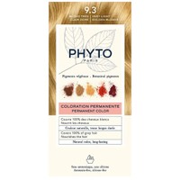 Phyto Permanent Hair Color Kit 1 Τεμάχιο - 9.3 Ξανθό Πολύ Ανοιχτό Χρυσό - Μόνιμη Βαφή Μαλλιών με Φυτικές Χρωστικές, Χωρίς Αμμωνία