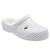 Scholl Shoes Back Guard Σαμπό Λευκό Αναπαυτικά Παπούτσια που Χαρίζουν Σωστή Στάση & Φυσικό Χωρίς Πόνο Βάδισμα 1 Ζευγάρι