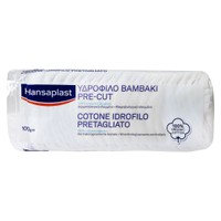 Hansaplast Cotton Pre-Cut 100gr - 100% Καθαρό, Υδρόφιλο Βαμβάκι Περφορέ