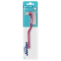 Jordan Clinic Denture Brush 1 Τεμάχιο - Ροζ - Οδοντόβουρτσα για Τεχνητή Οδοντοστοιχία