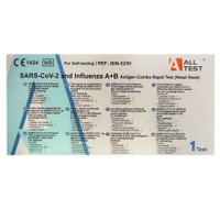 All Test Sars-Cov-2 & Influenza A+B Antigen Combo Rapid Test 1 Τεμάχιο - Τεστ Ποιοτικής Ανίχνευσης Αντιγόνων Covid-19 Ag & Γρίπης Τύπου Α/Β σε Ρινοφαρυγγικό Επίχρισμα