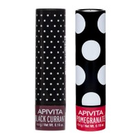Δώρο Apivita Lip Care Lip Balm Ενυδατικά Προστατευτικά Lip Balm Χειλιών με Ρόδι & Φραγκοστάφυλλο 2x4.4g