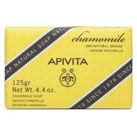 Apivita Natural Soap With Chamomile 125g - Φυτικό Σαπούνι με Χαμομήλι, για Ευαίσθητες Επιδερμίδες, με Απαλυντική & Καταπραϋντική Δράση