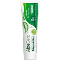 Optima Aloe Dent Triple Action Toothpaste, 100ml - Οδοντόκρεμα Τριπλής Δράσης με Αλόη Βέρα που Καθαρίζει Αποτελεσματικά & Προστατεύει τη Στοματική Κοιλότητα