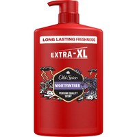 Old Spice Nightpanther 3 in 1 Shower Gel & Shampoo 1L - Ανδρικό Αφρόλουτρο - Σαμπουάν με Άρωμα Μεγάλης Διάρκειας από Μαύρη Σοκολάτα, Πικάντικο Κίτρο & Βανίλια, με Αντλία