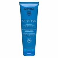 Apivita After Sun Cool & Sooth Face & Body Gel-Cream With Fig, Aloe & Propolis Travel Size 100ml - Δροσιστική & Καταπραϋντική Κρέμα Gel για Μετά τον Ήλιο, Προσώπου & Σώματος με Σύκο, Αλόη & Πρόπολη