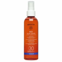 Apivita Bee Sun Safe Satin Touch Tan Perfecting Body Oil With Sunflower & Carrot Spf30, 200ml - Αντηλιακό Λάδι Σώματος μη Λιπαρής Υφής, Υψηλής Προστασίας, για Μαύρισμα & Μεταξένια Αίσθηση με Ηλίανθο & Καρότο
