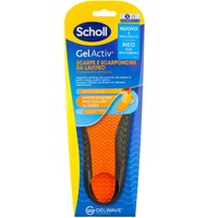 Scholl GelActiv Work Shoes 1 Ζευγάρι - Small No 35,5-40,5 - Ανατομικοί Πάτοι για Υποδήματα Εργασίας & Συνεχούς Στήριξης για Άτομα σε Πολύωρη Ορθοστασία