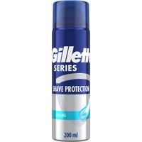 Gillette Series Cooling Sensitive Shaving Gel with Eucalyptus 200ml - Δροσερό Τζελ Ξυρίσματος με Ευκάλυπτο για Ευαίσθητες Επιδερμίδες Κατά των Ερεθισμών