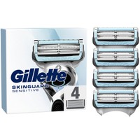Gillette SkinGuard Sensitive 4 Τεμάχια - Ανταλλακτικές Κεφαλές Ξυριστικής Μηχανής για την Ευαίσθητη Ανδρική Επιδερμίδα