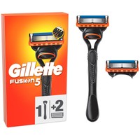 Gillette Fusion5 Male Premium BladeRazor System 1 Τεμάχιο & Ανταλλακτική Κεφαλή Ξυρίσματος 1 Τεμάχιο - Ξυριστική Μηχανή με 5 Λεπίδες Κατά της Τριβής για Απίστευτα Απαλό Ξύρισμα & Επιπλέον Ανταλλακτική Κεφαλή