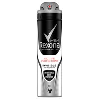 Rexona Men Deodorant Spray Active Protection Invisible 48h Ανδρικό Αποσμητικό 48ωρης Προστασίας, Χωρίς Λευκά Σημάδια 150ml