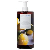 Korres Renewing Body Cleanser Basil & Lemon Shower Gel 1000ml - Αναζωογονητικό, Ενυδατικό Αφρόλουτρο με Άρωμα Βασιλικό & Λεμόνι με Αντλία