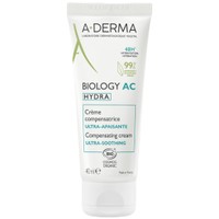 A-Derma Biology-AC Hydra Compensating Cream 40ml - Καταπραϋντική, Ενυδατική Κρέμα Προσώπου, Κατάλληλη για Ακνεϊκά Δέρματα