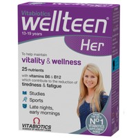 Vitabiotics Wellteen Her 30tabs - Συμπλήρωμα Διατροφής Πολυβιταμινών για Κορίτσια 13 Έως 19 Ετών