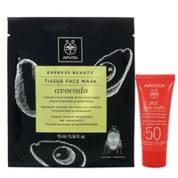 Δώρο Apivita Express Beauty Tissue Face Mask Avocado Sheet 10ml & Bee Sun Safe Anti-Spot  Anti-Age Defence Face Cream Spf50 15ml