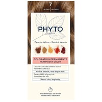 Phyto Permanent Hair Color Kit 1 Τεμάχιο - 7 Ξανθό - Μόνιμη Βαφή Μαλλιών με Φυτικές Χρωστικές, Χωρίς Αμμωνία