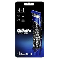 Gillette Styler 4in1 Precision Body & Beard Trimmer, Shaver & Edger 1 Τεμάχιο - Ανδρική Ξυριστική Μηχανή για Πρόσωπο, Σώμα, Κεφαλή ProGlide & Χτενάκια για Προσαρμογή σε Διαφορετικά Μήκη