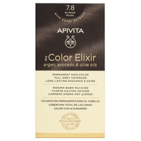 Apivita My Color Elixir Permanent Hair Color 1 Τεμάχιο - 7.8 Ξανθό Περλέ - Μόνιμη Βαφή Μαλλιών Χωρίς Αμμωνία που Σταθεροποιεί & Σφραγίζει το Χρώμα